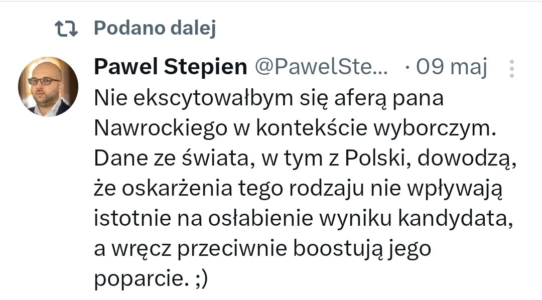 Pawel Stepien (@pawelstepien13) on Twitter photo Za symboliczną gratyfikacją finansową wyłożę, co się wydarzyło. <a href="/KamilDziubka/">Kamil Dziubka 🇵🇱🇺🇦</a>
Więcej czytać, mniej pisać. Za symboliczną gratyfikacją finansową wyłożę, co się wydarzyło. <a href="/KamilDziubka/">Kamil Dziubka 🇵🇱🇺🇦</a>
Więcej czytać, mniej pisać.