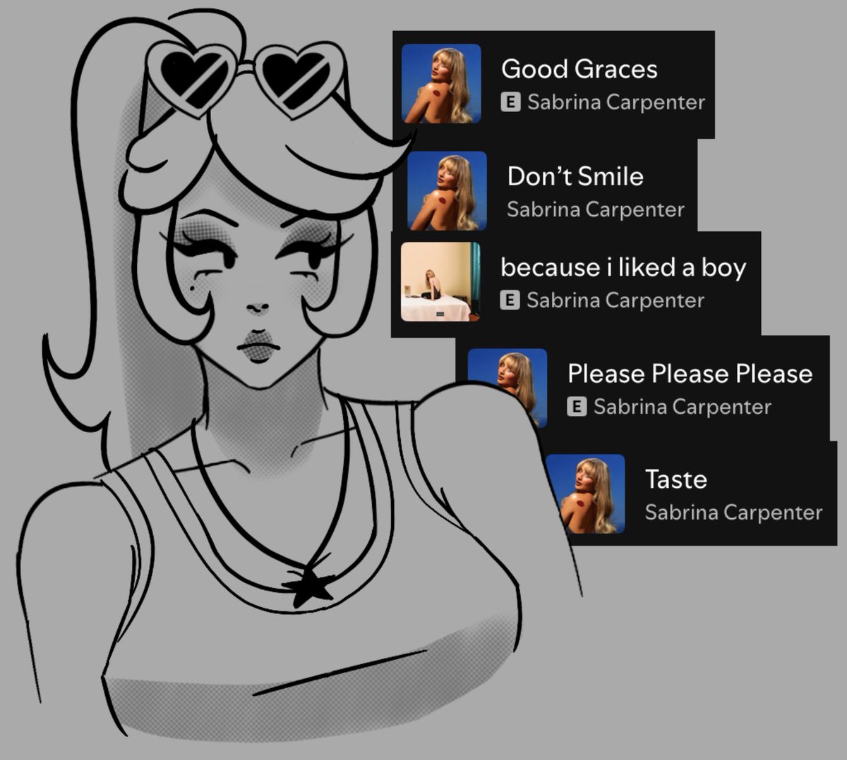 Samy_Sparkles's tweet image. In his Sabrina Carpenter era❤️ #fe2fanart