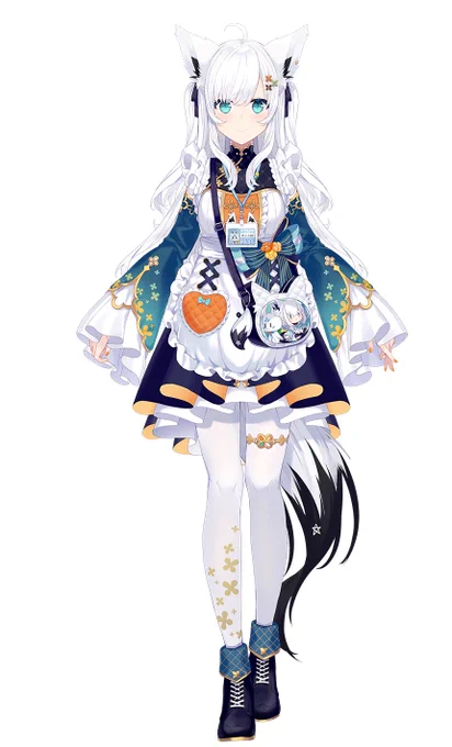 I drew the hairstyles for these two outfits! I thought they were really cute, so I added them in