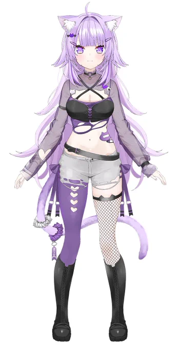 I drew the hairstyles for these two outfits! I thought they were really cute, so I added them in