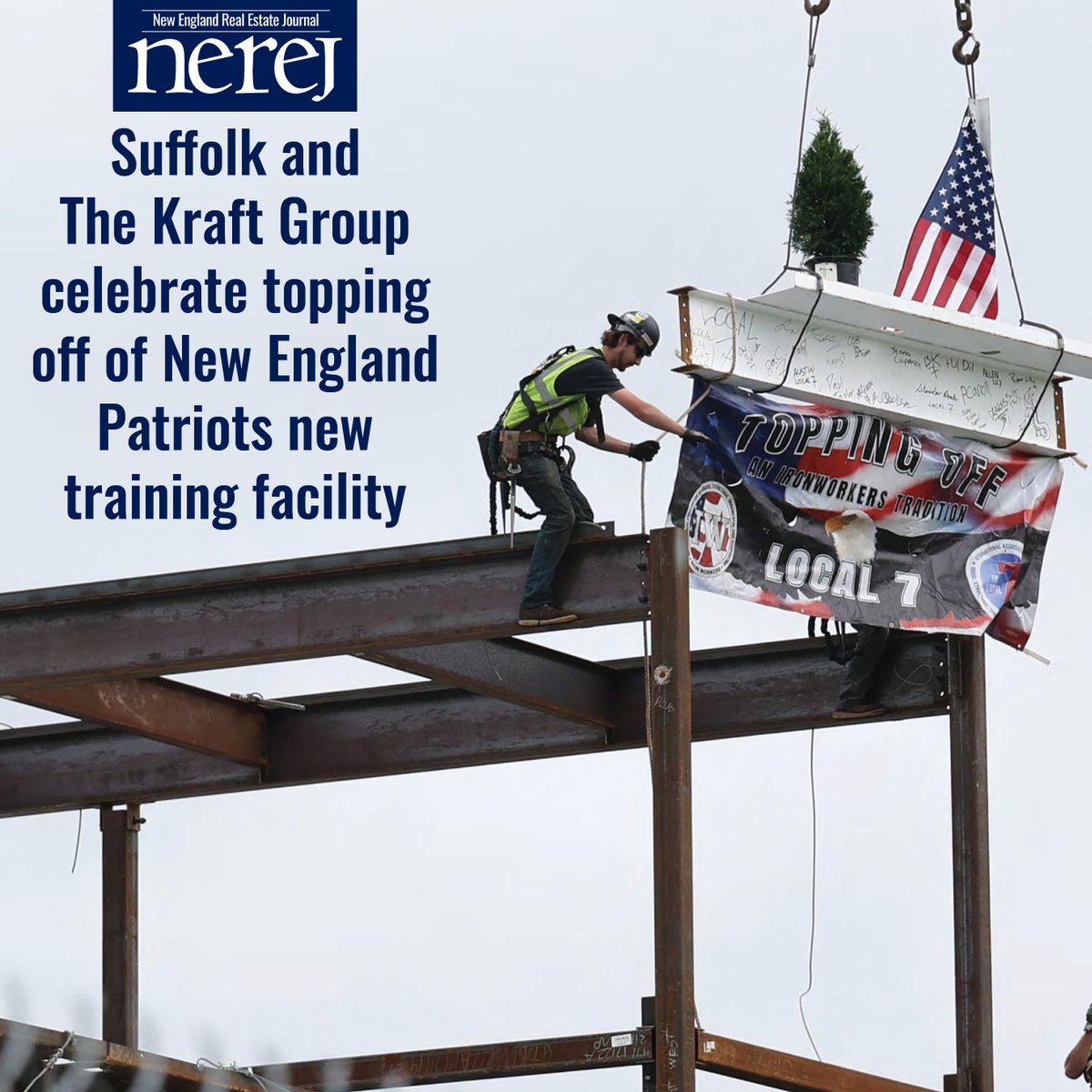 NEREJ (@nerej) on Twitter photo Suffolk and The Kraft Group celebrate topping off of New England Patriots new training facility - Read More here: hubs.la/Q03q9nbP0 #NEREJ #commercialrealestate <a href="/SuffolkBuilds/">Suffolk Construction</a> Suffolk and The Kraft Group celebrate topping off of New England Patriots new training facility - Read More here: hubs.la/Q03q9nbP0 #NEREJ #commercialrealestate <a href="/SuffolkBuilds/">Suffolk Construction</a>