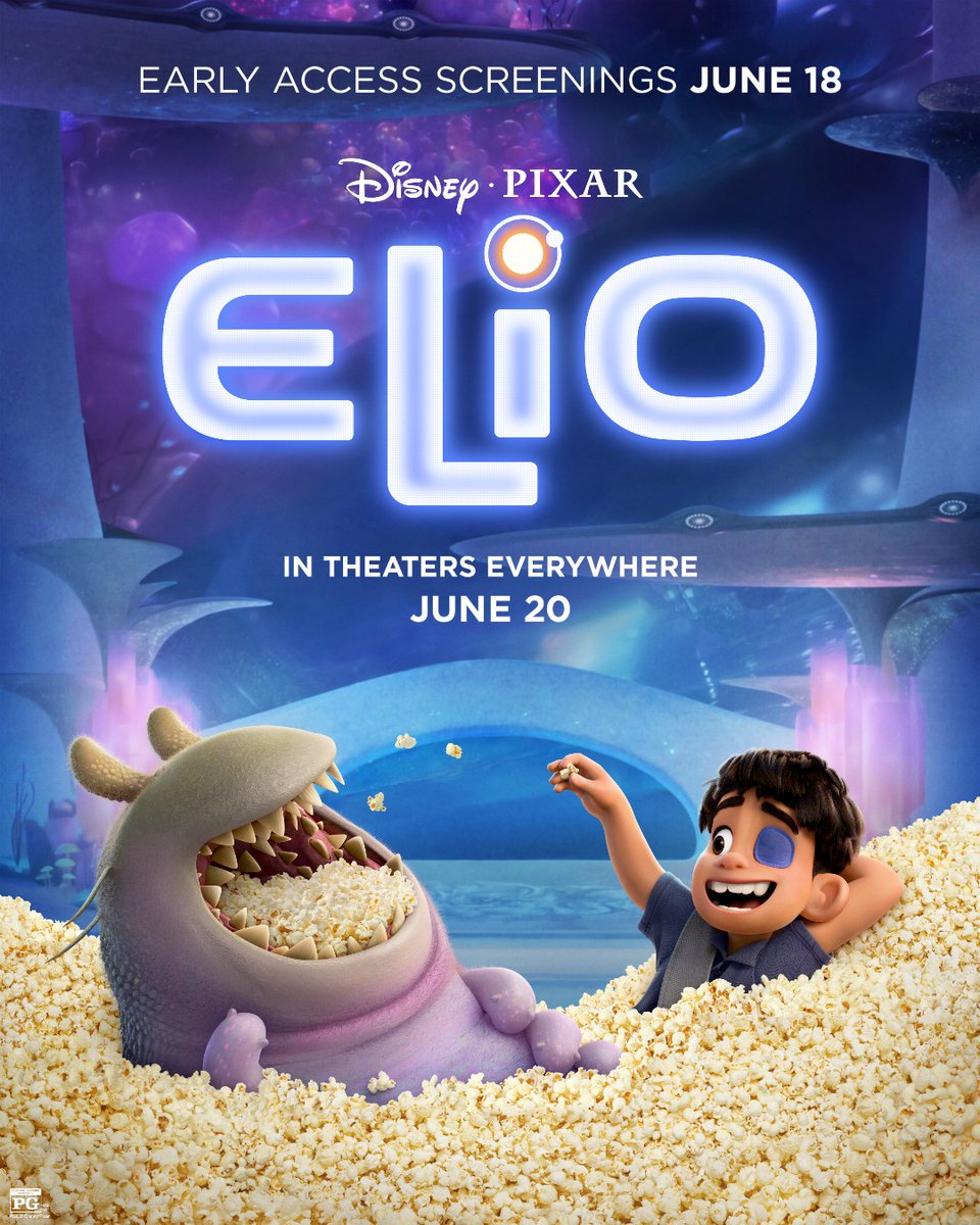 Be one of the first to see Disney and Pixar's #Elio on June 18! Get ready for a galactic adventure that's out of this world 💫👽

🎟️: bit.ly/3STF52n