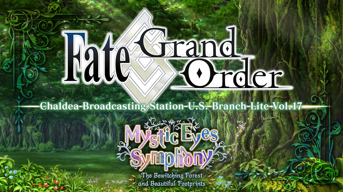 Chaldea Broadcasting Station U.S. Branch Lite Vol. 17 is almost here! Albert Kao and Michael Casamento are ready to share the latest news for Mystic Eyes Symphony - The Bewitching Forest and Beautiful Footprints!

📺 youtube.com/@AniplexUSA
🕓 6PM PT
📅 6/9/25

#FateGOUSA