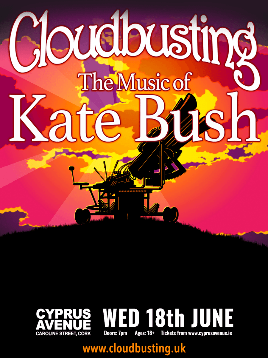 Cyprus Avenue (@cyprusavecork) on Twitter photo Step into the world of one of music’s most enchanting and visionary artists with Cloudbusting, the UK’s premier tribute to Kate Bush. Led by the spellbinding Mandy Watson, whose vocals capture the essence and spirit of Kate herself!
<a href="/cloudbustingKB/">Cloudbusting - The Music of Kate Bush</a> Step into the world of one of music’s most enchanting and visionary artists with Cloudbusting, the UK’s premier tribute to Kate Bush. Led by the spellbinding Mandy Watson, whose vocals capture the essence and spirit of Kate herself!
<a href="/cloudbustingKB/">Cloudbusting - The Music of Kate Bush</a>