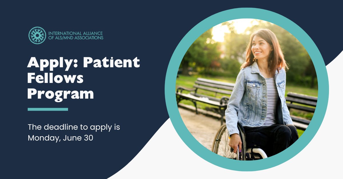Applications now open! The Patient Fellows Program is back for the 36th International Symposium on ALS/MND. 🌐 Apply by June 30: ow.ly/1HIG50W2Fjp