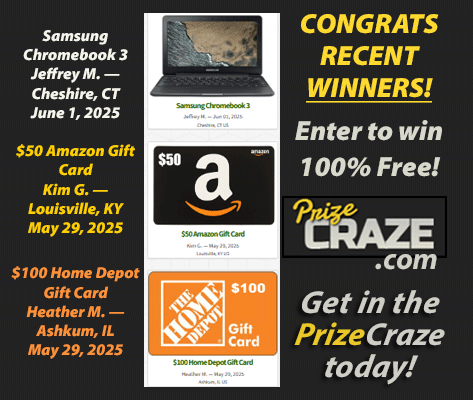 🥳Congrats to our Recent #Winners! 🏆

If you 💝LOVE #winning FREE PRIZES...
👇
Get in the PrizeCraze today: ow.ly/Rs0I50W2PvU