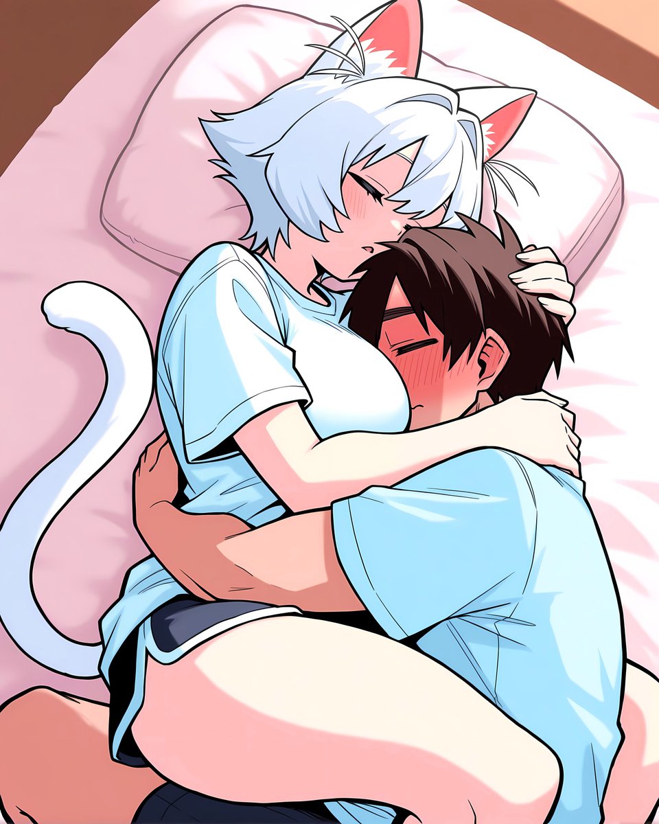 Tama, cat pillow
#100カノ #100kanojo 
#AI #hyakkano