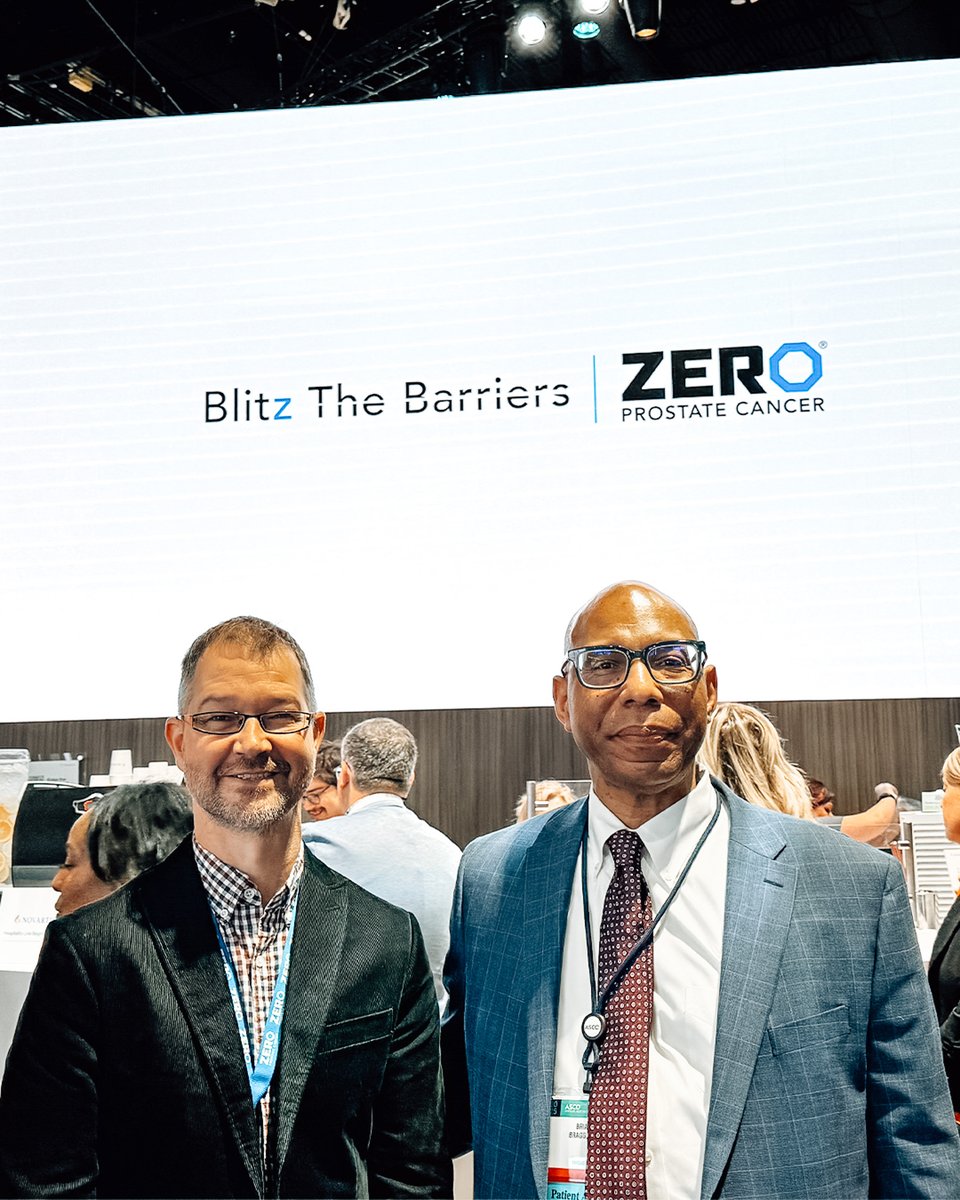 ZERO Prostate Cancer (@zerocancer) on Twitter photo A partnership that will save lives. 💙 At #ASCO25, our Senior Director of Patient Programs and Education, Jeremy Patch and Chief Mission Officer, Brian Bragg, stand with <a href="/NovartisUS/">Novartis US</a> Pharmaceuticals Corporation as they spotlight our Blitz the Barriers initiative—transforming how A partnership that will save lives. 💙 At #ASCO25, our Senior Director of Patient Programs and Education, Jeremy Patch and Chief Mission Officer, Brian Bragg, stand with <a href="/NovartisUS/">Novartis US</a> Pharmaceuticals Corporation as they spotlight our Blitz the Barriers initiative—transforming how