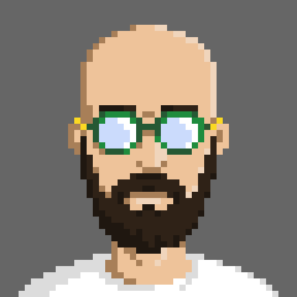 Actually, I should've started with this, I made a self-portrait to practice my pixel art skills. Ok, now that I've had my fun, time to get back to drawing some <a href="/qub3s/">Qub3s</a> ... 😵‍💫

#pixelart