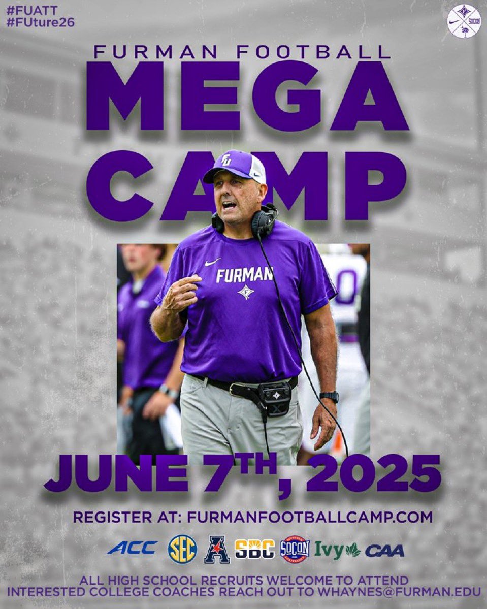 Elijah βπ―β williams (@elijah7will) on Twitter photo Blessed to have this opportunity to attend <a href="/PaladinFootball/">Furman Football</a> university for a camp <a href="/Coach_AcWhaley/">A.C. Whaley</a> <a href="/PRGlamGirl/">Maranda Williams</a> <a href="/CoachShepQB11/">Princeton Shepherd</a> <a href="/QBHitList/">QBHitList.com</a> <a href="/CoachNorman_SV/">Norman Washington II B.B.A, MS</a> <a href="/willduh3rd/">Will Sutton</a> <a href="/ncsa/">NCSA College Recruiting</a> Blessed to have this opportunity to attend <a href="/PaladinFootball/">Furman Football</a> university for a camp <a href="/Coach_AcWhaley/">A.C. Whaley</a> <a href="/PRGlamGirl/">Maranda Williams</a> <a href="/CoachShepQB11/">Princeton Shepherd</a> <a href="/QBHitList/">QBHitList.com</a> <a href="/CoachNorman_SV/">Norman Washington II B.B.A, MS</a> <a href="/willduh3rd/">Will Sutton</a> <a href="/ncsa/">NCSA College Recruiting</a>