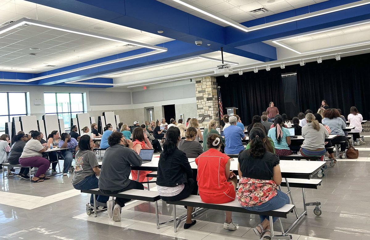 Final staff meeting in preparation for ESY! We had a great turnout for “Meet the Teacher”, and are privileged to have so many wonderful staff members from across the district step up to provide this support during their summer! It’s going to be a GREAT first day of ESY tomorrow!