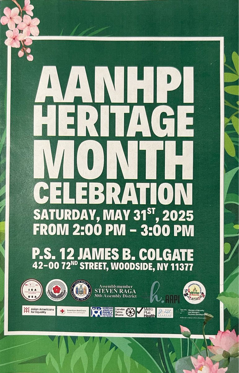 NYSMWBE's tweet image. On the last day of #AAPIHM, @EmpireStateDev’s @NYSMWBE Division joined AM Steven Raga’s community celebration & shared ESD’s resources including the AAPI Enterprise Empowerment certification initiative in Woodside Queens.
More info go to: buff.ly/D8uhgdB
#AAPIHM #MWBE
