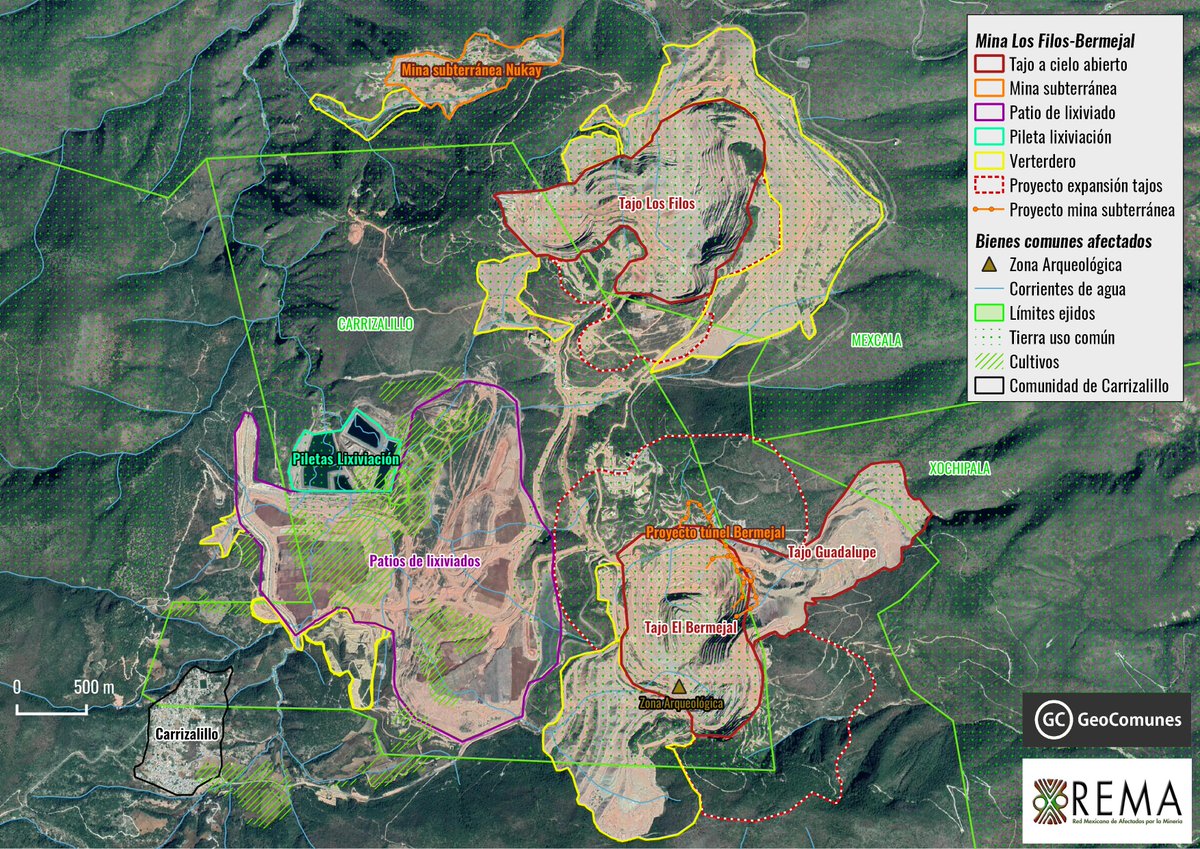 MXREMA's tweet image. #BoletínDePrensa | #Carrizalillo
A 60 días del plantón, la comunidad denuncia la violencia corporativa de @EquinoxGoldCorp : suspensión ilegal, despidos masivos, abandono ambiental y hostigamiento.
📄 Lee el boletín completo:
🔗 remamx.org/2025/06/boleti…