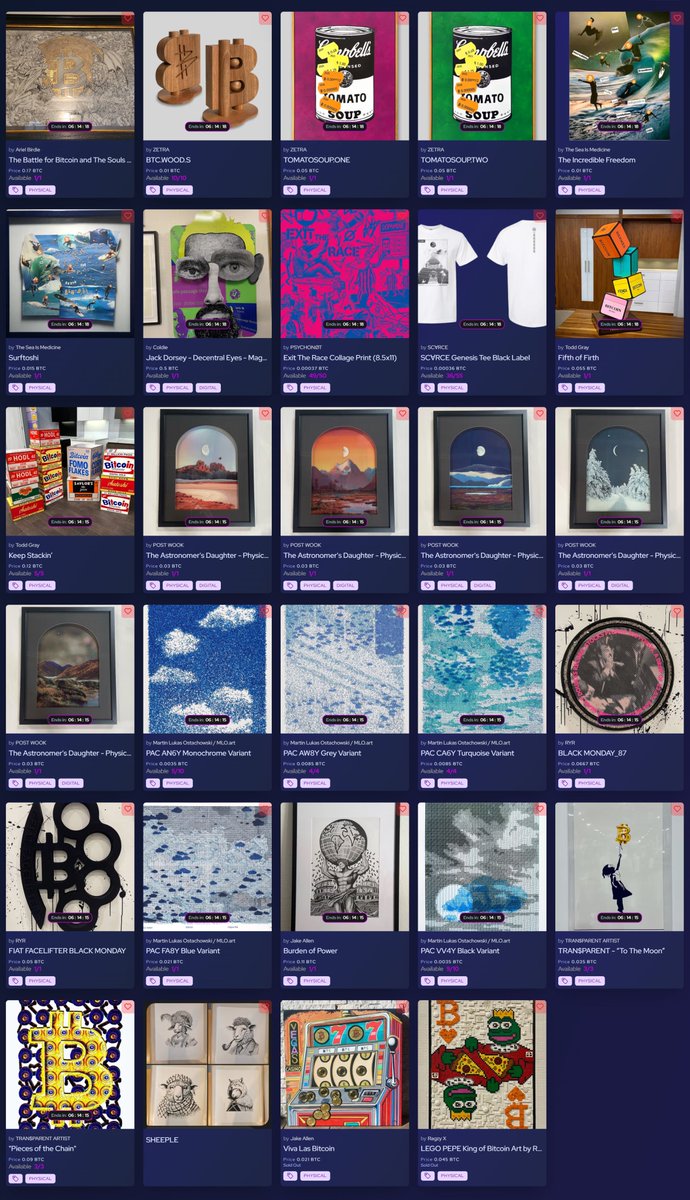 Scarce.City (@scarcedotcity) on Twitter photo ⏳ONLY 6 HOURS LEFT⏳
Bitcoin 2025 Sales + Art of Freedom are closing tonight!
This is your final chance to own work from the biggest <a href="/TheBitcoinConf/">The Bitcoin Conference</a> Art Gallery to date. ⏳ONLY 6 HOURS LEFT⏳
Bitcoin 2025 Sales + Art of Freedom are closing tonight!
This is your final chance to own work from the biggest <a href="/TheBitcoinConf/">The Bitcoin Conference</a> Art Gallery to date.