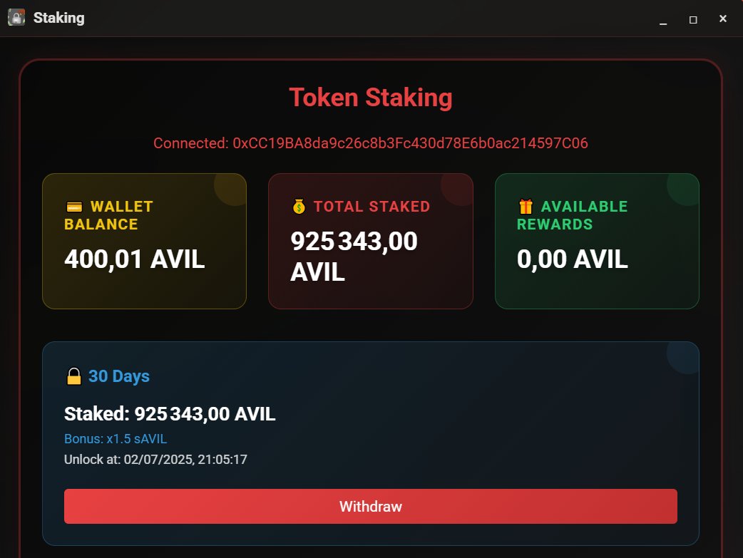 Staking is now available for Avil, these developers are continuing to build things. I would get in now while the price is bottomed <a href="/AvilAvax/">Avil 🔺</a> <a href="/AvilAgent/">AvilOS 🤖</a>