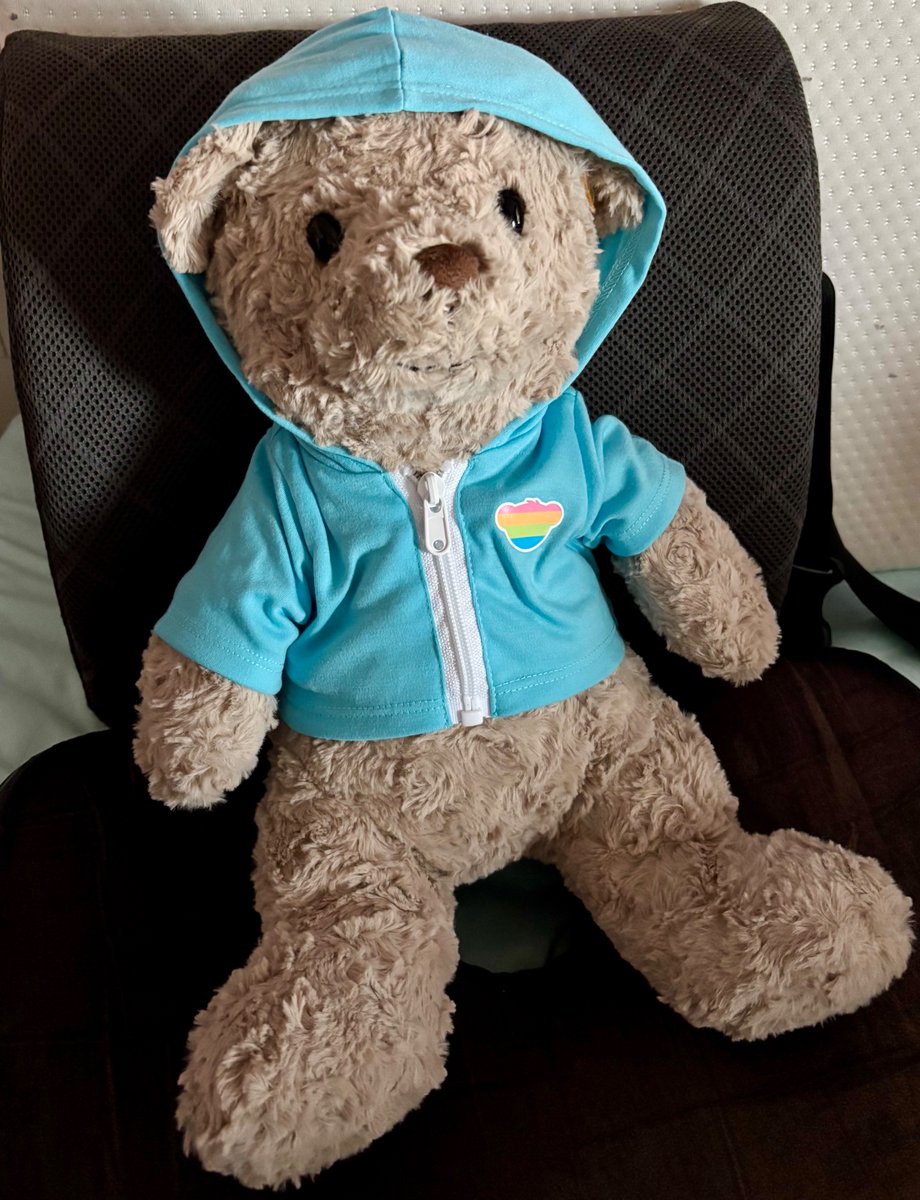 This hoodie was a bit too small for me but it looks fabearlous on Max!