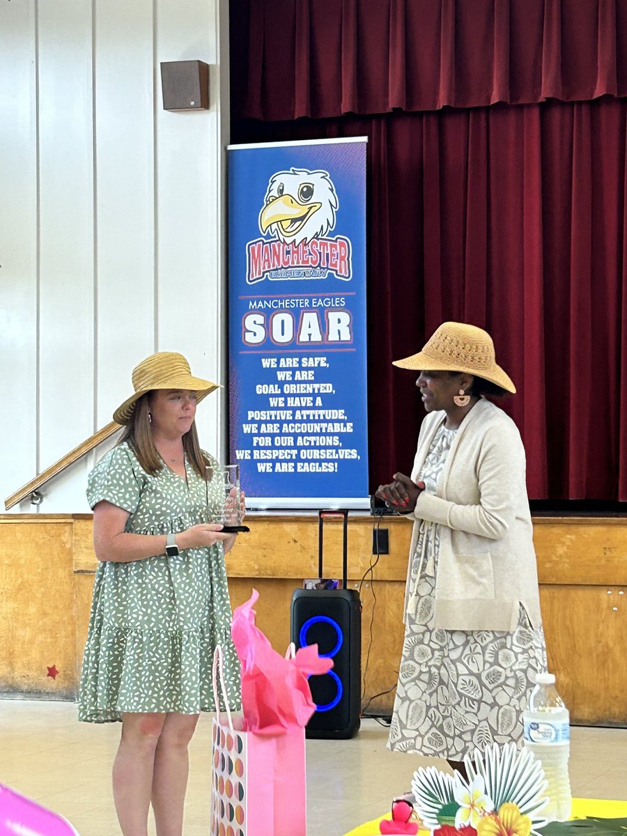 Please join us in congratulating our “Of the Years!”

🍎 Teacher of the year… Heather Desorbo!
🍎 Kiwanis Educator of the Year… Celinmar Cornito!
🍎 Certified Staff Member of the Year… Kristen Shipp! 

We are so proud of you all!! ⭐️🦅 #SOAR