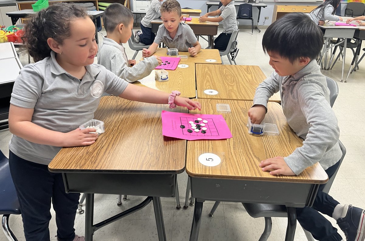 goandmath's tweet image. Ten classes of students at Chicago Healy Elementary are now part of our Go game–based learning program. Through playing Go, they’re building math skills, strengthening critical thinking, and learning how to make thoughtful decisions.