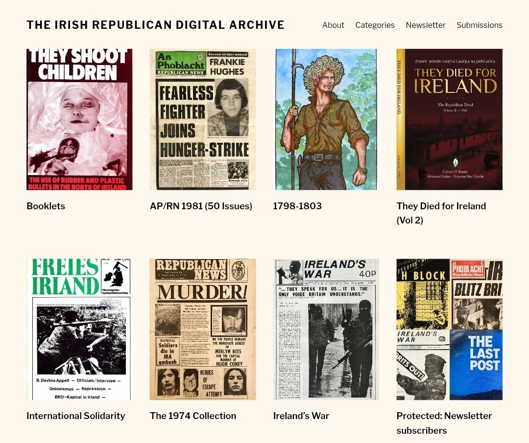 🧵1/  Welcome to the Irish Republican Digital Archive — a non-partisan digital project preserving and sharing Irish Republican documents.

Here's what we do and how you can explore the archive 👇