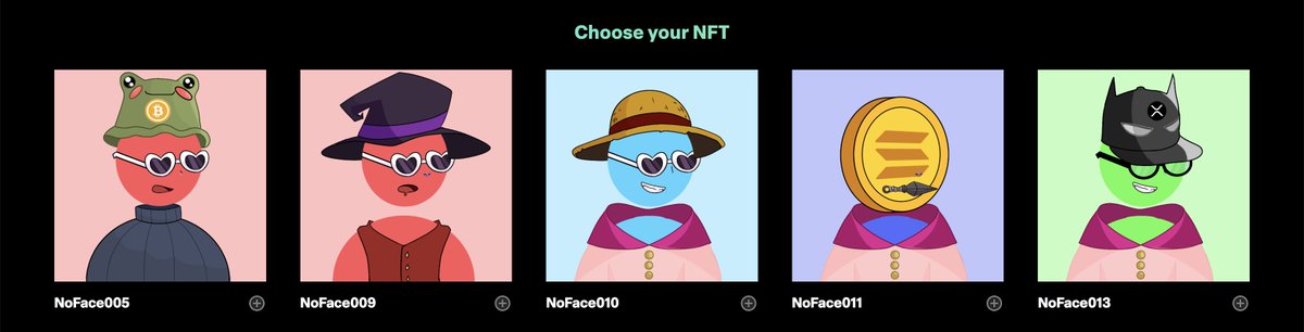 NooFace_SOL's tweet photo. 50 first people who submitted their wallets will receive a free $noface NFT.

The collection is still available for 0.4sol on LaunchMyNFT : https://t.co/0yhsUmUz4x

You can list it after on MagicEden : https://t.co/qIquyBRBeh https://t.co/NjSj46txUI