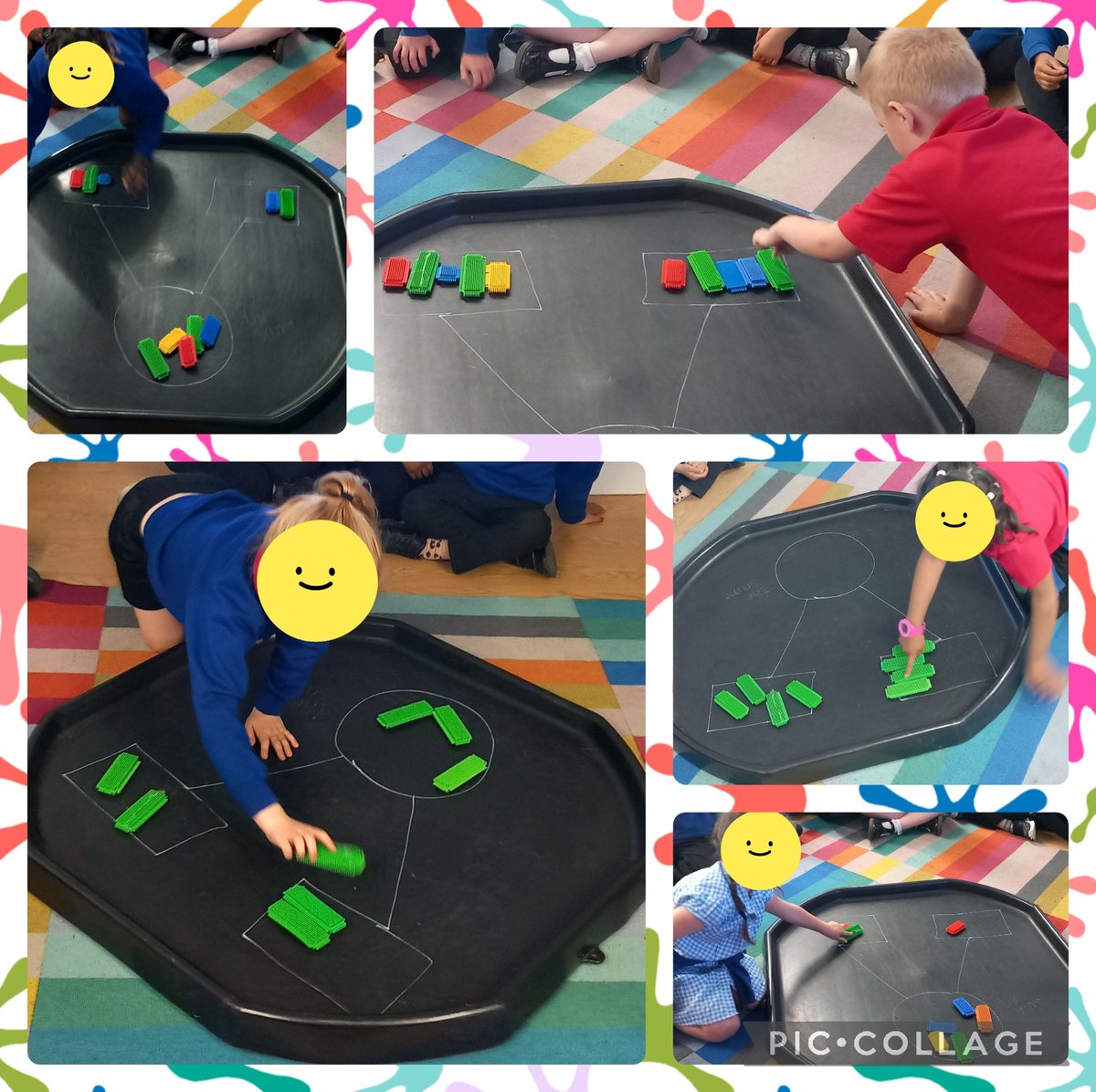 MrsFortescue123's tweet image. What a brilliant first day to the half half term in #F2! 

In #PowerMaths, we had a go at halving by sharing equally. We used the part while model to help us.

@BurfordPrim @MissSpencer121