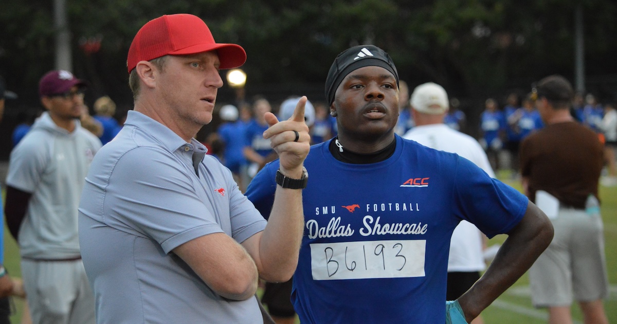 NEW: 2026 Garland (Tex.) WR Ty Crethers made a statement at SMU camp and he's impressed with the Mustangs.

on3.com/teams/smu-must…