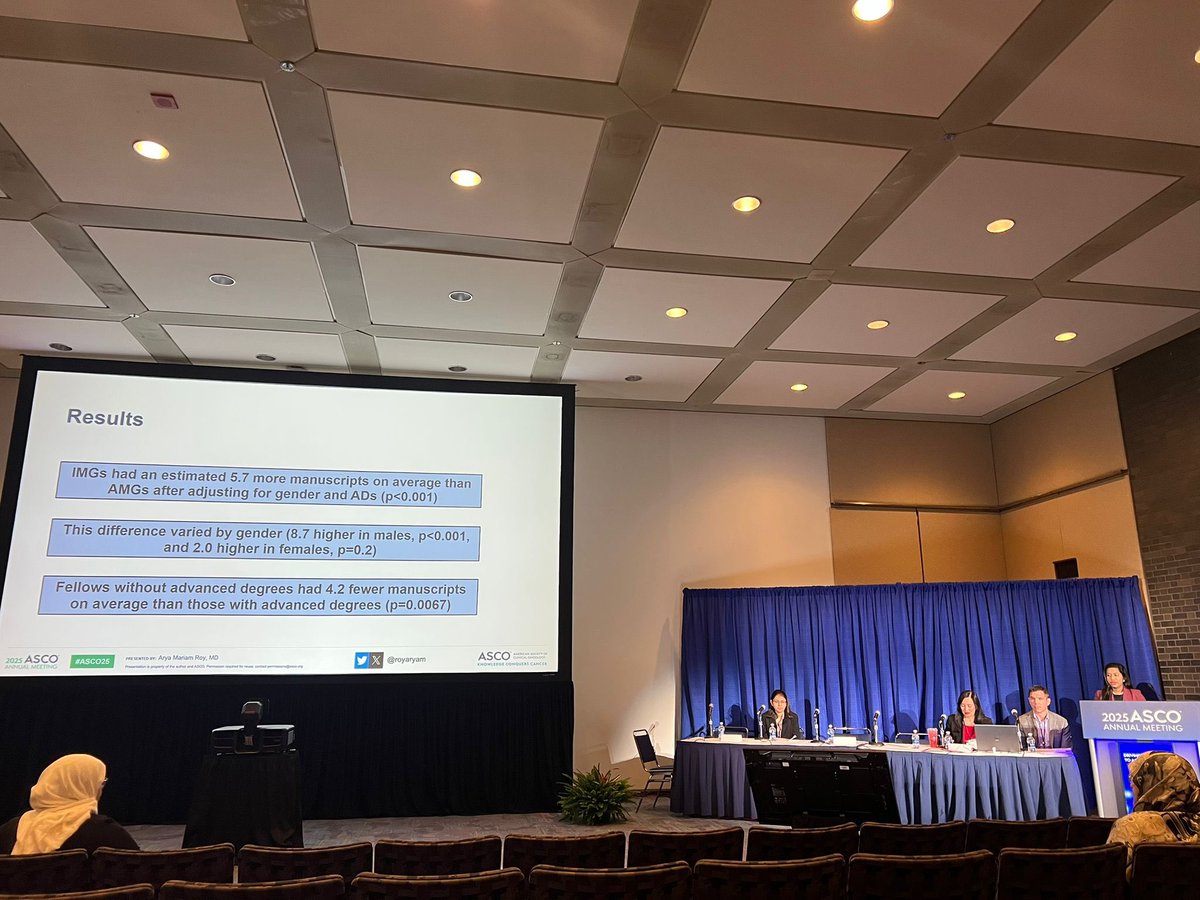 royaryam's tweet photo. Excited to present our research today at #ASCO25 @ASCO! IMG exhibit higher research productivity compared to AMGs - matrix that helps PDs to recruit more IMGs to hemonc fellowship programs! @IMG_Oncologists @NazliDizman @ArdeshirFatemeh @ZiadBakouny @DrChoueiri @OhioStateMedOnc https://t.co/44n4jNAkWr