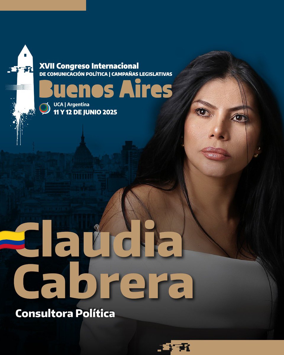 🎯 Claudia Cabrera en #CongresoBA 

La política no premia la improvisación.
Quien lidera sin estrategia, se expone a perderlo todo.

📅 11 y 12 de junio
📍 Buenos Aires
🔗 Inscribite en cumbrecp.com