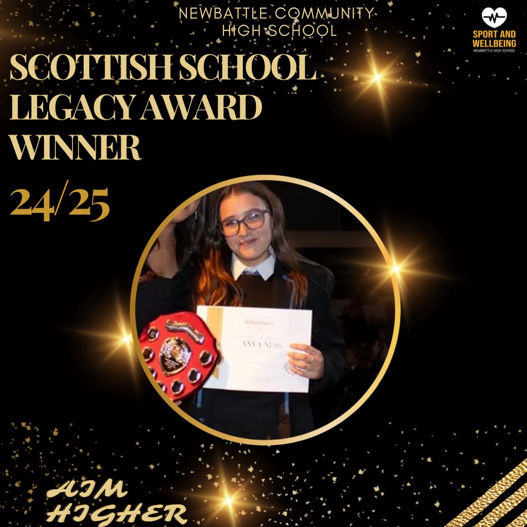 🧡Sports Personality- Alina Prokopenko
🧡Outstanding Contribution- Aimee Falconer
🧡Scottish School Legacy Award- Anya Ness