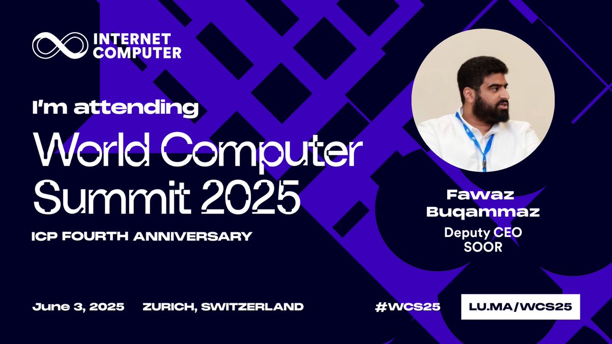 GETSOOR's tweet photo. Our Deputy CEO is attending #World_Computer at Zürich!
@dfinity https://t.co/X9wT7FzsVK