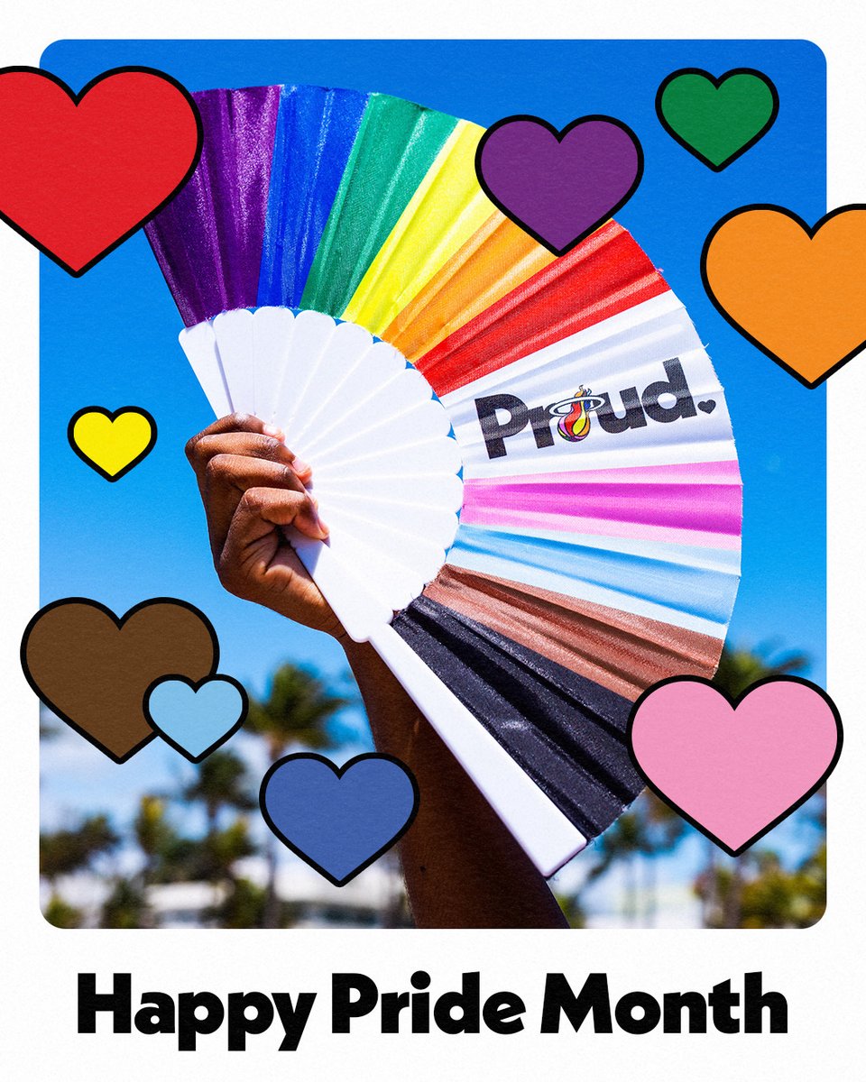 MiamiHEAT's tweet photo. The LGBTQ+ community always has our support 🏳️‍🌈 https://t.co/rCNSDrPlOA