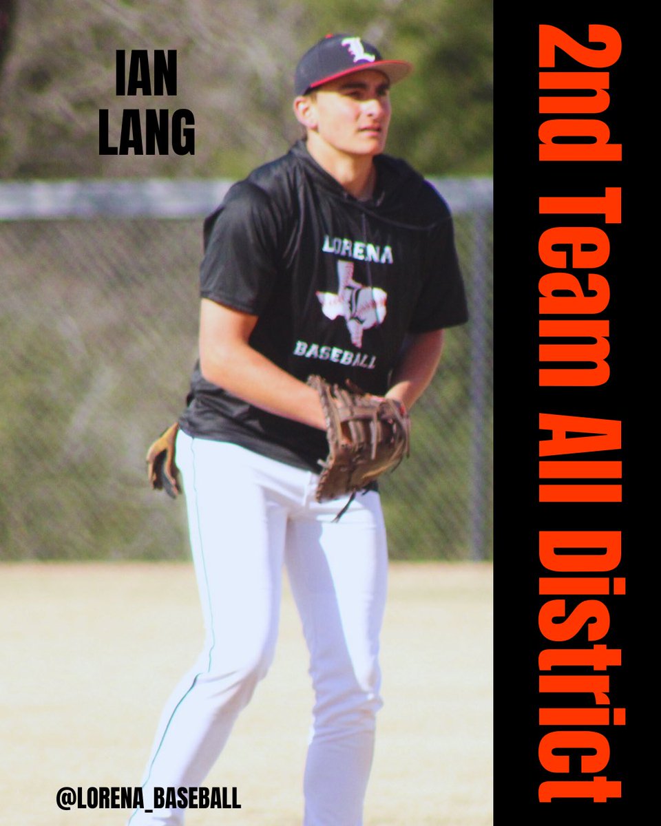 Lorena_Baseball's tweet photo. 2nd Team All District: Jacob Swain, Tanner Shane, and Ian Lang https://t.co/1d98UeZGf0