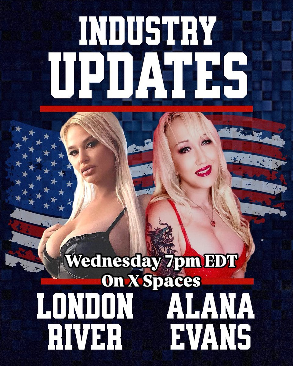London River (@londoncriver) on Twitter photo On Wednesday at 7pm eastern/4pm pacific, <a href="/alanaevansxxx/">Alana Evans XBIZ BEST MILF CAM Winner!!</a> and I will be having our chat about what’s going on in our business and how it’s being affected by the broader American political landscape. <a href="/mikestabile/">Mike Stabile</a> <a href="/FSCArmy/">Free Speech Coalition</a>
Don’t miss the space! On Wednesday at 7pm eastern/4pm pacific, <a href="/alanaevansxxx/">Alana Evans XBIZ BEST MILF CAM Winner!!</a> and I will be having our chat about what’s going on in our business and how it’s being affected by the broader American political landscape. <a href="/mikestabile/">Mike Stabile</a> <a href="/FSCArmy/">Free Speech Coalition</a>
Don’t miss the space!
