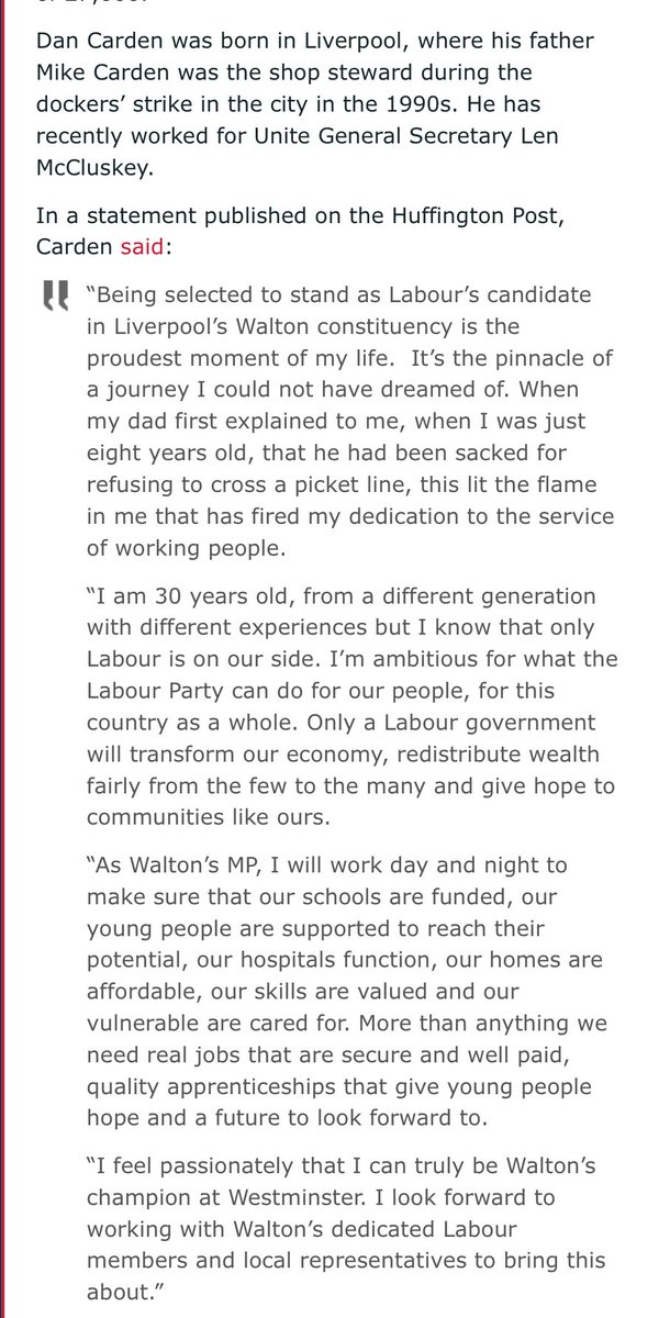 Ashamed that the city I live in has an elected MP, Dan Carden, who is literally announcing proudly he’s against equality. Residents remember the platform he got elected on…