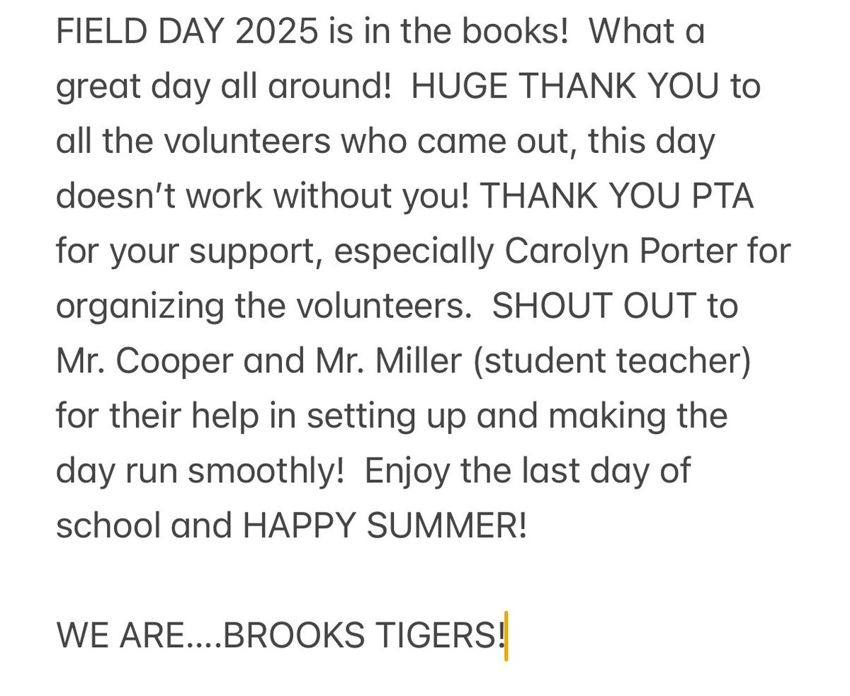 Brooks Elementary (@brookstigers) on Twitter photo 