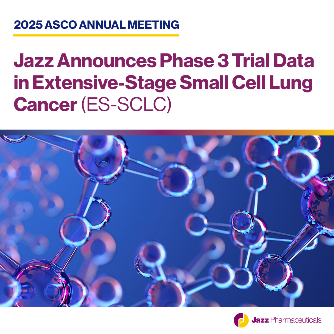 At #ASCO25, we're presenting results from a Phase 3 trial for adult patients with extensive-stage small cell lung cancer (ES-SCLC). Learn more: bit.ly/4kPNiAJ