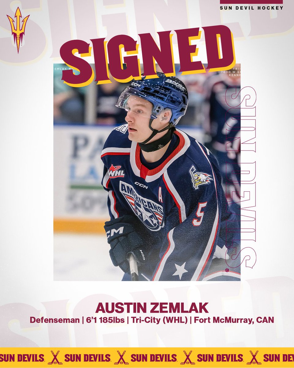 Meet the rookies 🔱

Austin brings leadership experience and physicality at the blue line to the Sun Devils after a stint as an alternate captain with Tri-City (WHL) #BeTheTradition