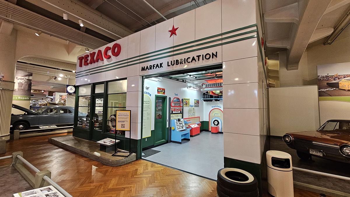 Another finalist in our Education/Interpretation category for Wednesday's Awards of Excellence is <a href="/thehenryford/">The Henry Ford</a>  Museum of American Innovation's reimagined Texaco service station exhibit. The exhibit now showcases a variety of new interactive experiences. #ExploreMotorCities