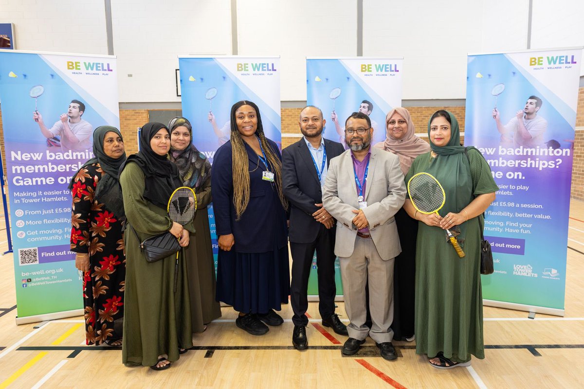 🏸 Proud to launch the new <a href="/TowerHamletsNow/">Tower Hamlets Council</a> BeWellTH badminton memberships today. making sport more affordable, fair &amp; accessible for all in Tower Hamlets.

Huge thanks to lead member Cllr Kamrul Hussain, our brilliant officers, centre staff &amp; partners who made this possible.