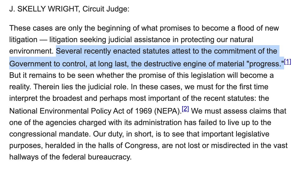 it's not the only reason the rate of material progress has slowed down since the 1970s, but it's an important one: in the 1970s, lots of influential people and groups thought material progress was no longer possible or desirable. they were very clear and open about this