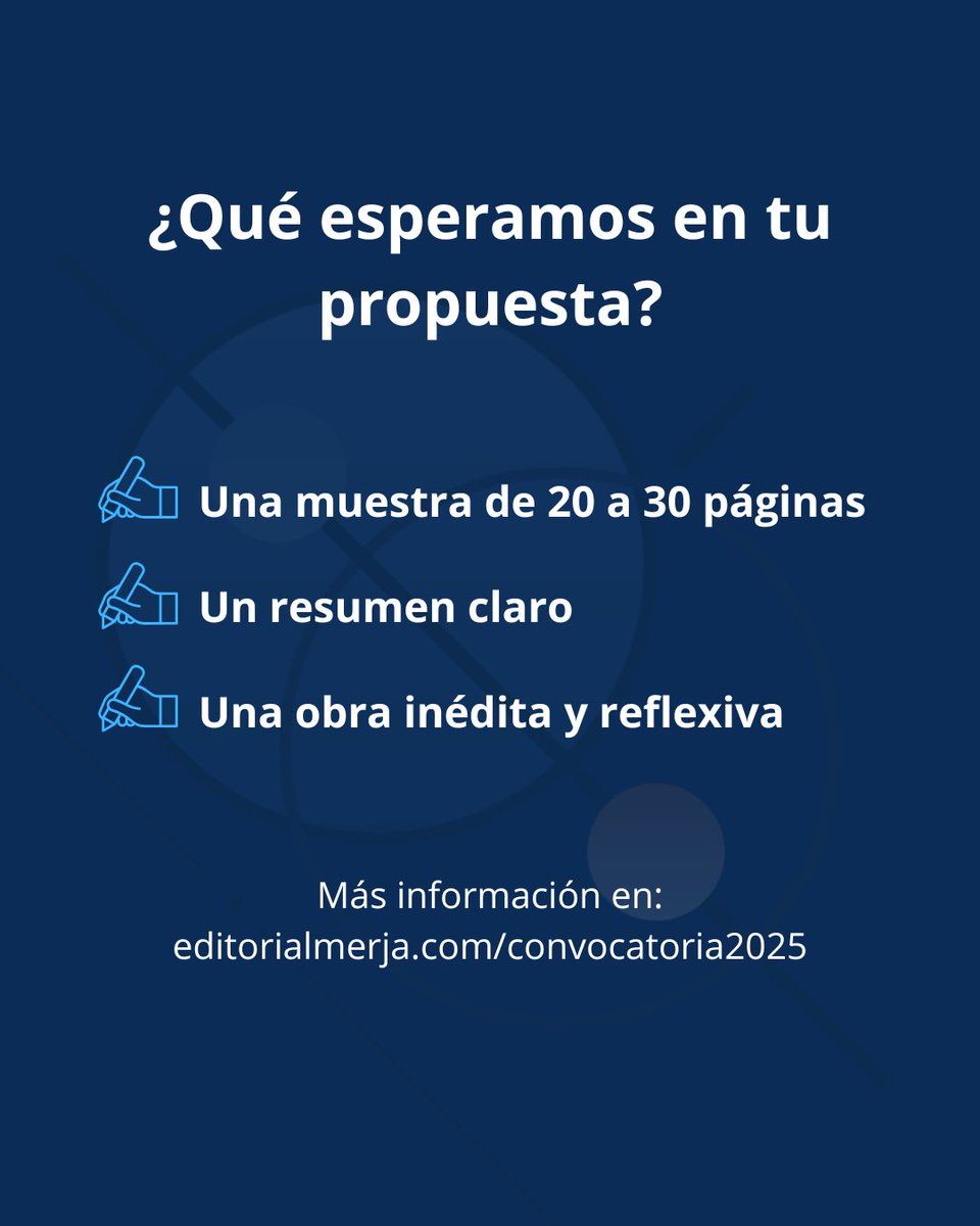 EditorialMerja's tweet image. ¿Tienes un manuscrito inédito? Editorial Merja recibe propuestas  claras, reflexivas y bien elaboradas.  Detalles en: editorialmerja.com/convocatoria20…