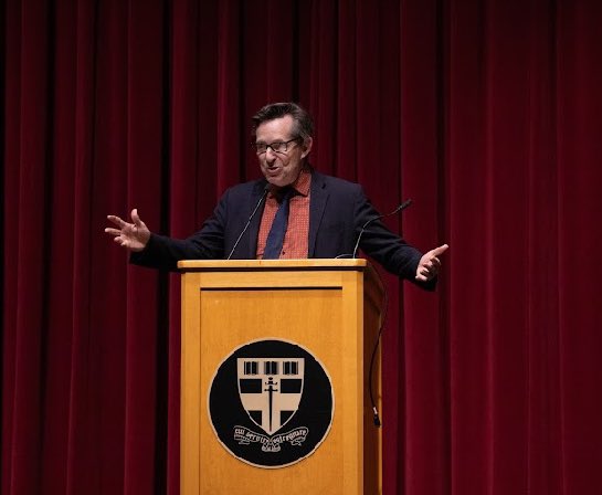 GrotonZebras: Tennis coaches Ryan Holmes and John Conner celebrate their perennially strong programs at last week’s Spring Varsity Awards Assembly.
