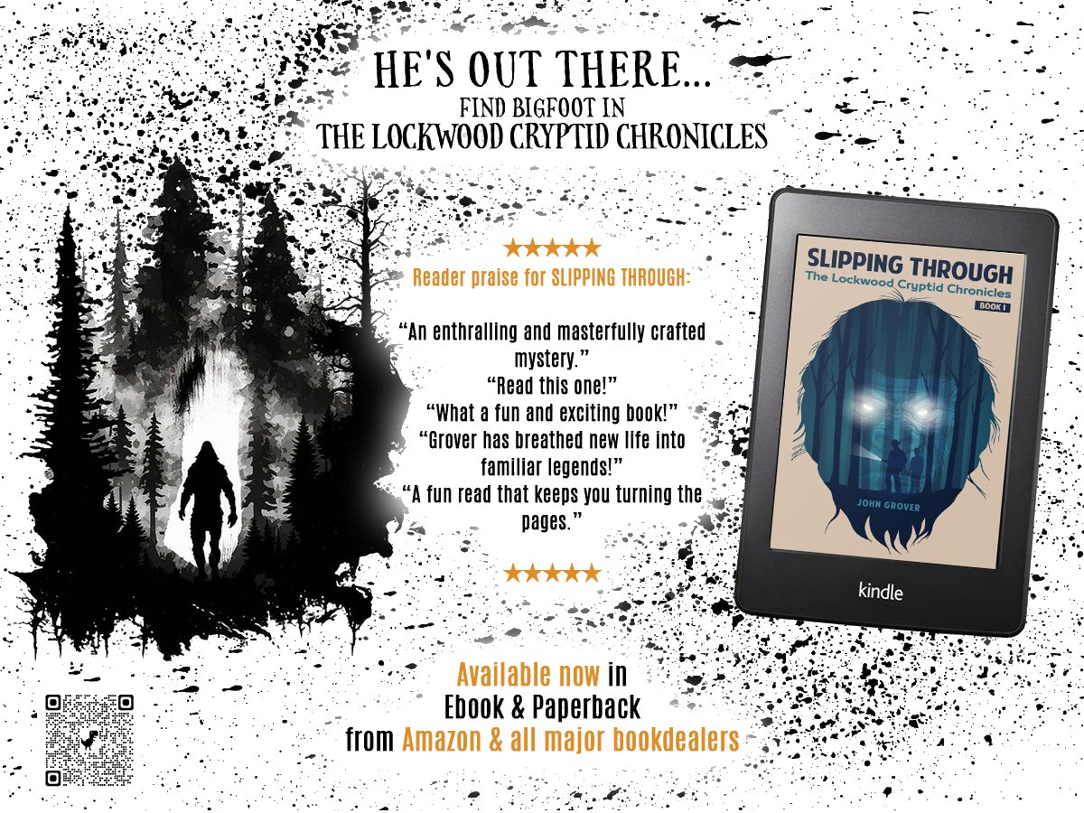 JGroverWriter's tweet photo. Search for Bigfoot this summer with the Lockwood Cryptid Chronicles.
https://t.co/kbEN2mf5UA
#summerreading #book #bigfoot #sasquatch #cryptozoology #cryptids #cryptidthriller #thriller #horror #fantasy #advenure #mystery #johngroverfiction #kindle #reading https://t.co/XBMiyAwrds
