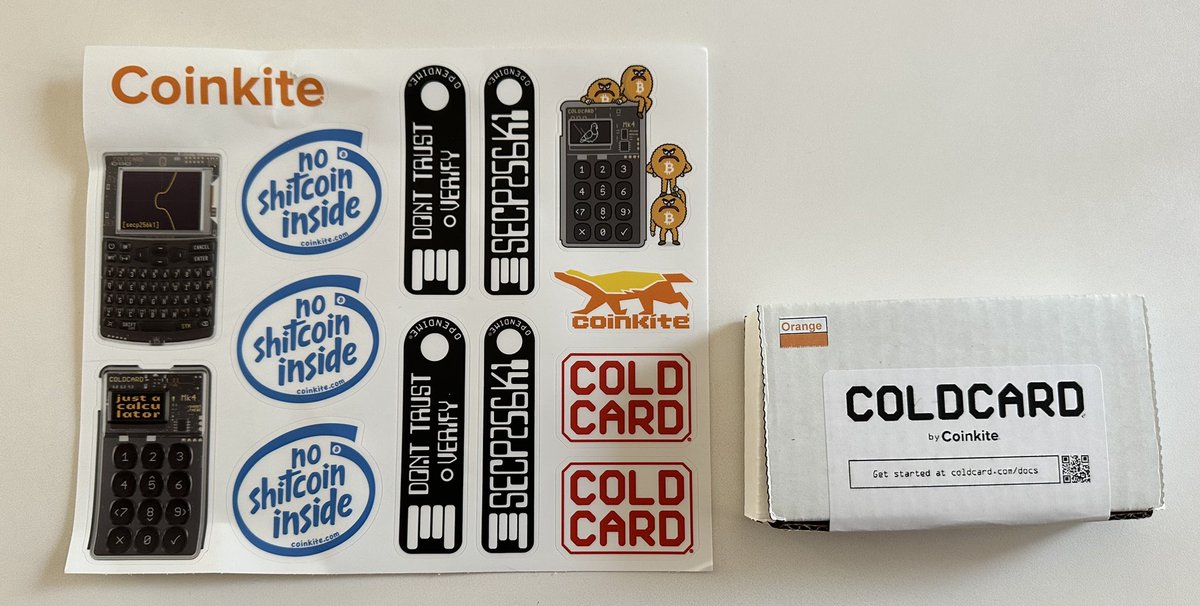 QcSome1's tweet photo. It has arrived!

@COLDCARDwallet Thank you very very much!! 💪 ✊ https://t.co/2tRHCfQEgd