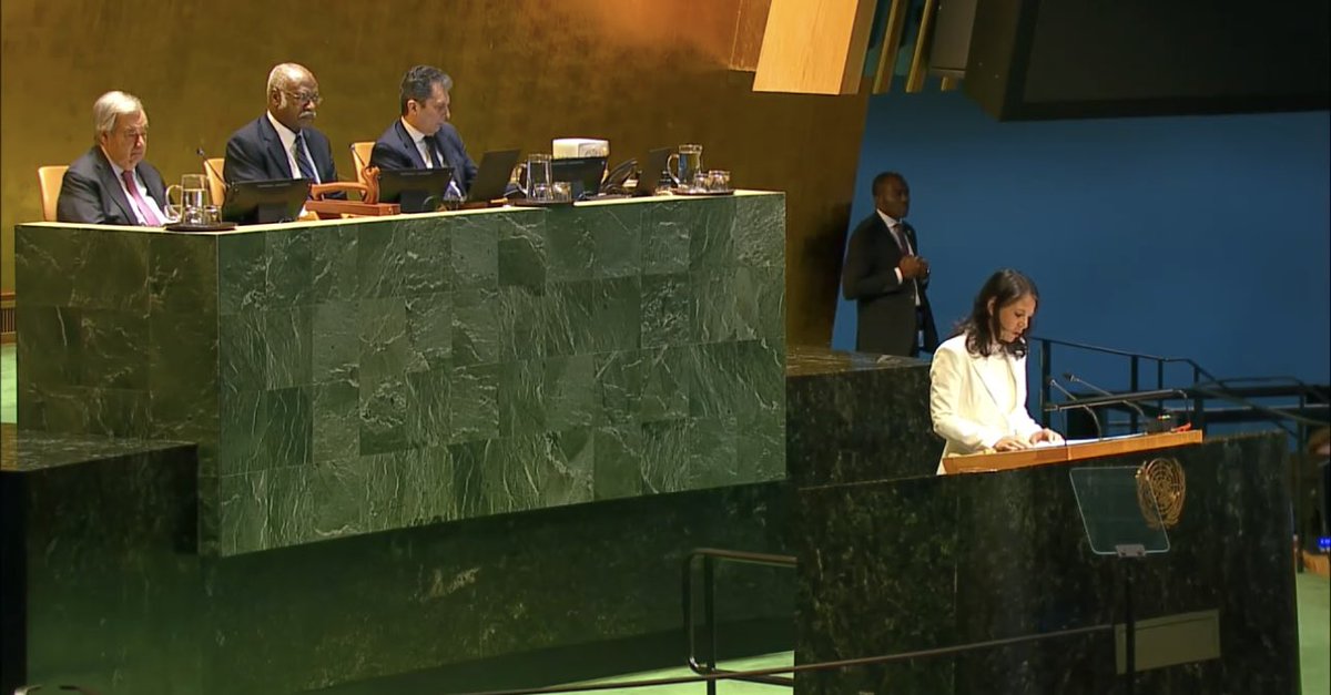 Congratulations to #PGA80 Annalena Baerbock! As one of the incoming Vice-Presidents, Andorra stands ready to work closely to uphold multilateralism and foster a more efficient, inclusive and resilient UN in these pivotal times. #BetterTogether (1/2)