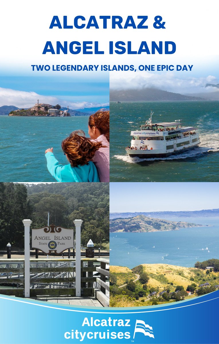 Two iconic Bay Area islands. One unforgettable day. 🌉🌿 Hop from historic Alcatraz to beautiful Angel Island on our combo tour. History, nature, and adventure all in one! Who's in? 🎟️ 
#alcatrazandangelIsland #bayadventure #AlcatrazCityCruises