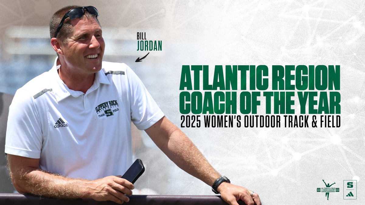 WT&amp;F: Slippery Rock head track &amp; field coach Bill Jordan was named the NCAA Division II Atlantic Region Women's Coach of the Year by the <a href="/USTFCCCA/">USTFCCCA</a> for the 2025 outdoor season, marking his fourth Regional Coach of the Year honor.

Details🔗: tinyurl.com/22enjtpv