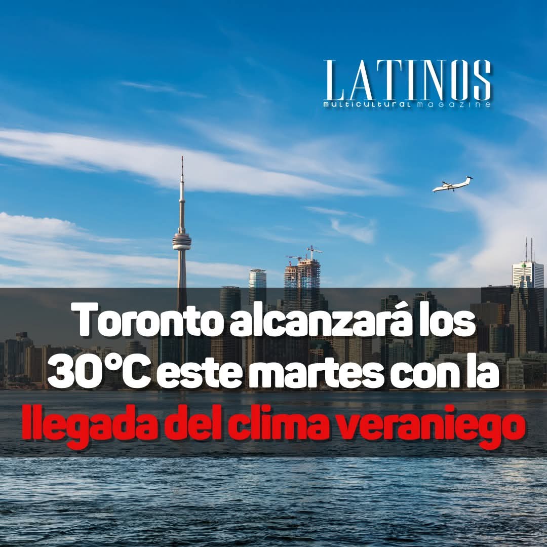 Toronto sentirá 30 °C este martes con la llegada de aire cálido y húmedo. Temperaturas por encima de lo normal, según Environment Canada. ¡Hidratación y protección solar! ☀️

#Toronto #CalorEnToronto #Verano2025 #ClimaToronto #SensaciónTérmica #AmbienteCálido #latinosencanada