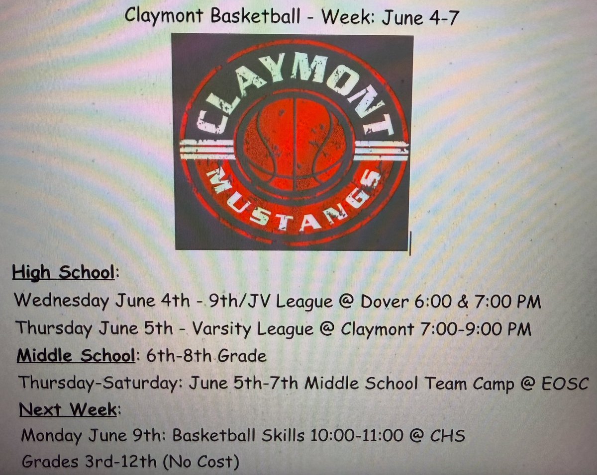 Claymont Basketball (@922mustangs) on Twitter photo 