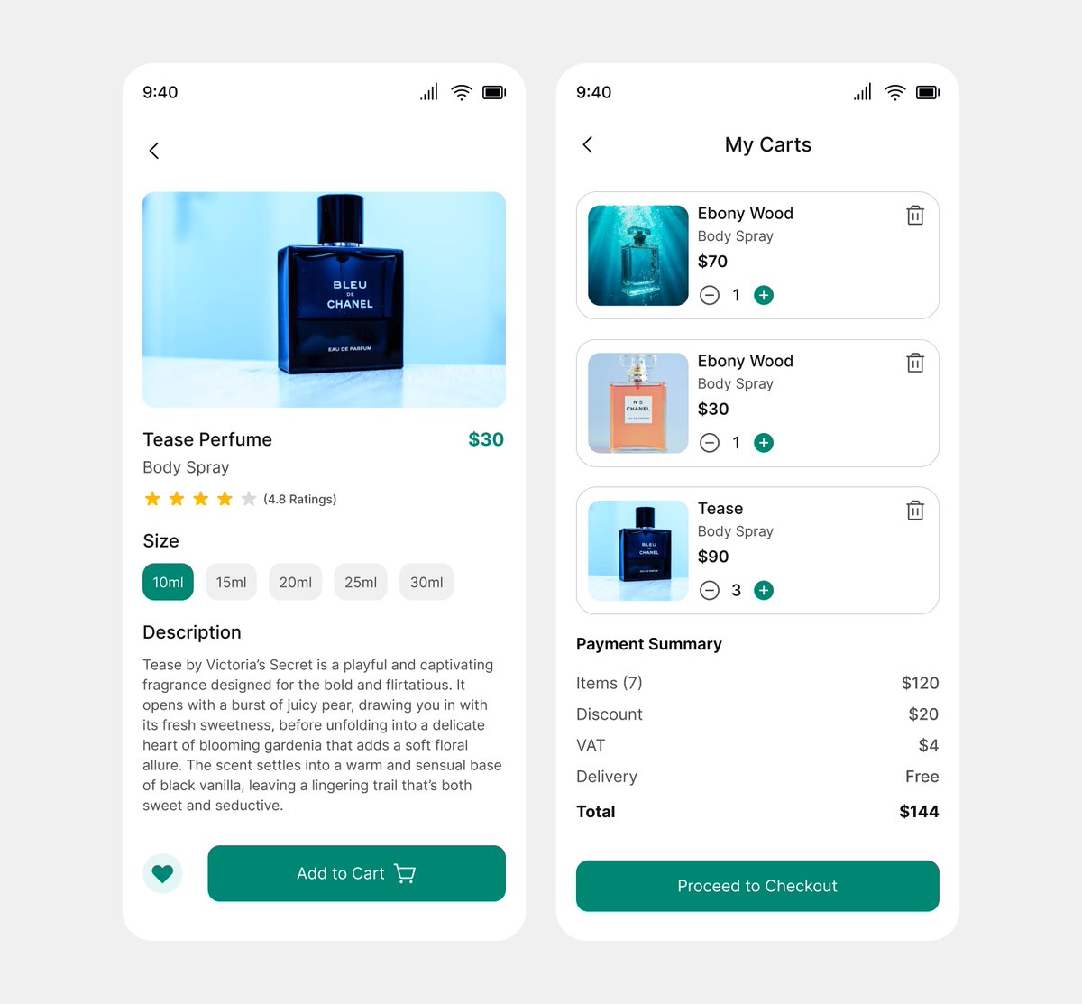 olufunmilayolu1's tweet image. Today, I designed a clean, elegant, and user-friendly perfume shopping app. The goal was to create a seamless fragrance browsing and shopping experience for users. 

Would love your feedback!

#UIDesign #UXDesign #EcommerceApp #PerfumeApp #MobileDesign #UXUI #ProductDesign